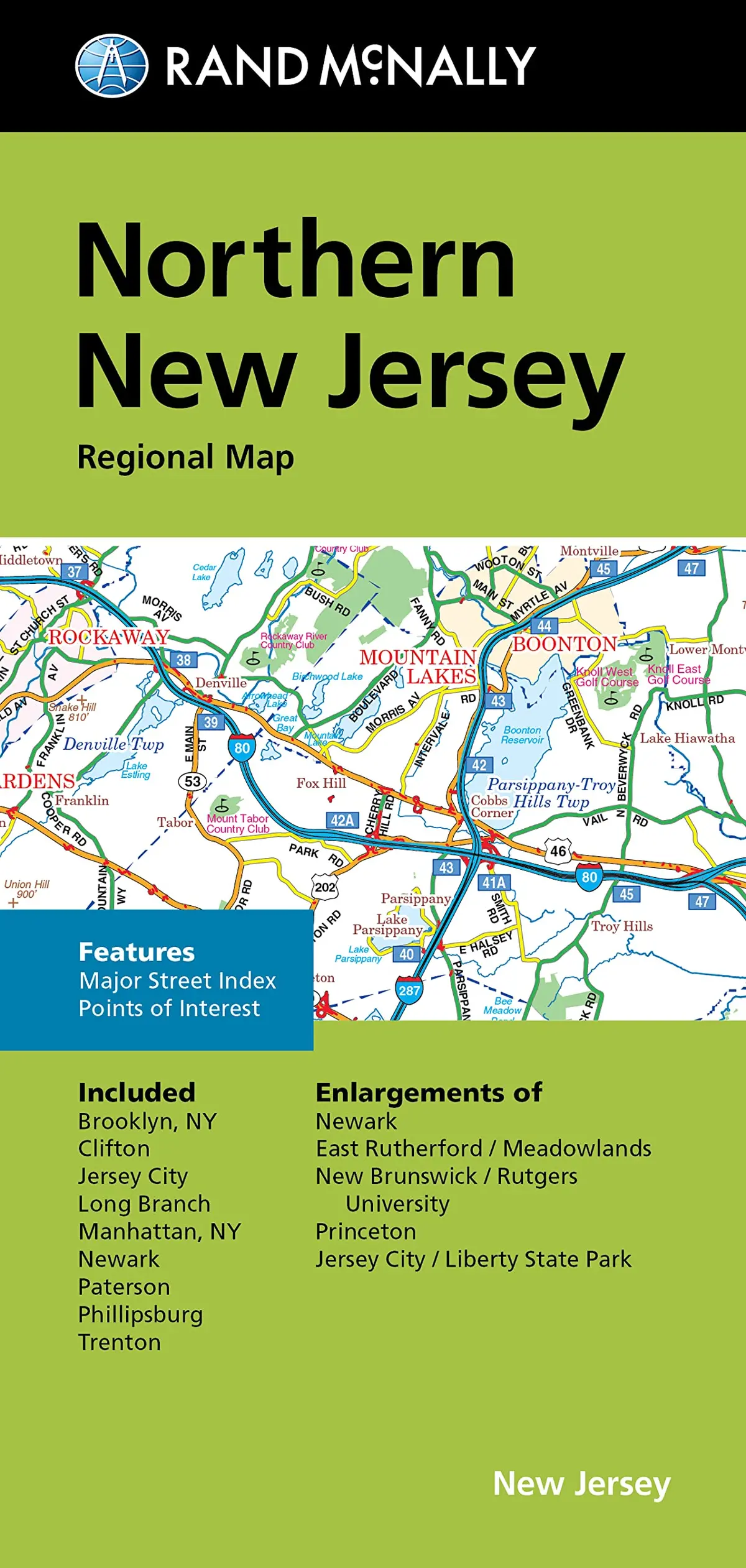 Rand Mcnally Folded Map: Northern New Jersey Regional Map [Paperback] Rand Mcnally 1