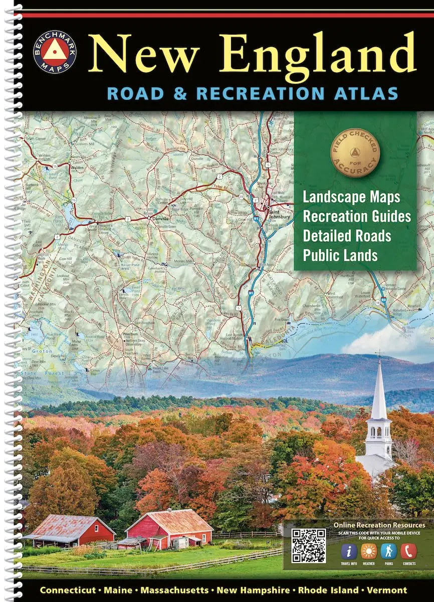 New England Road And Recreation Atlas - 1St Edition, 2025 (Benchmark) [Paperback] Benchmark Maps 1