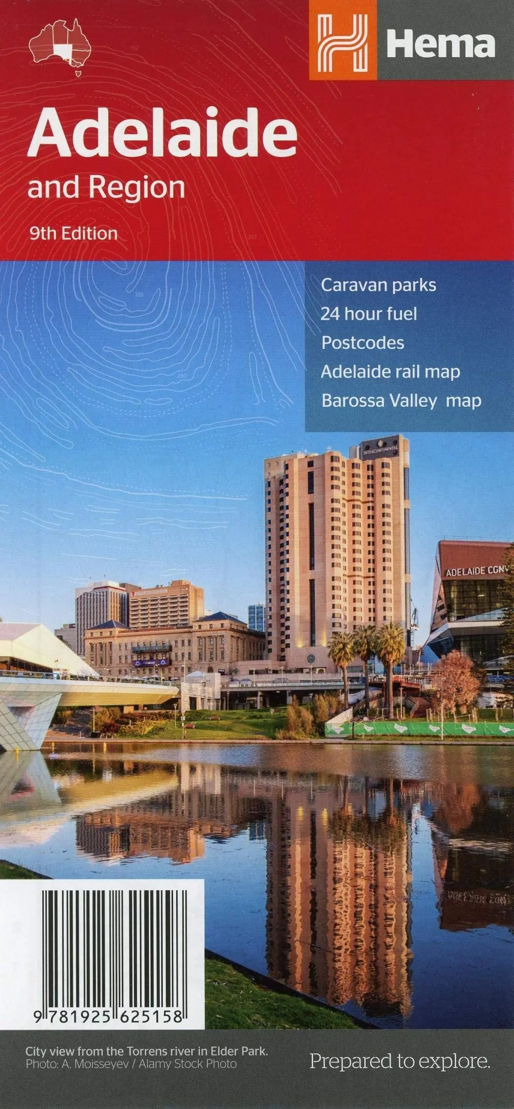 Adelaide & Region Handy Map 1 : 80 000 - 1 : 270 000 Hema Hema Maps Pty.Ltd 1