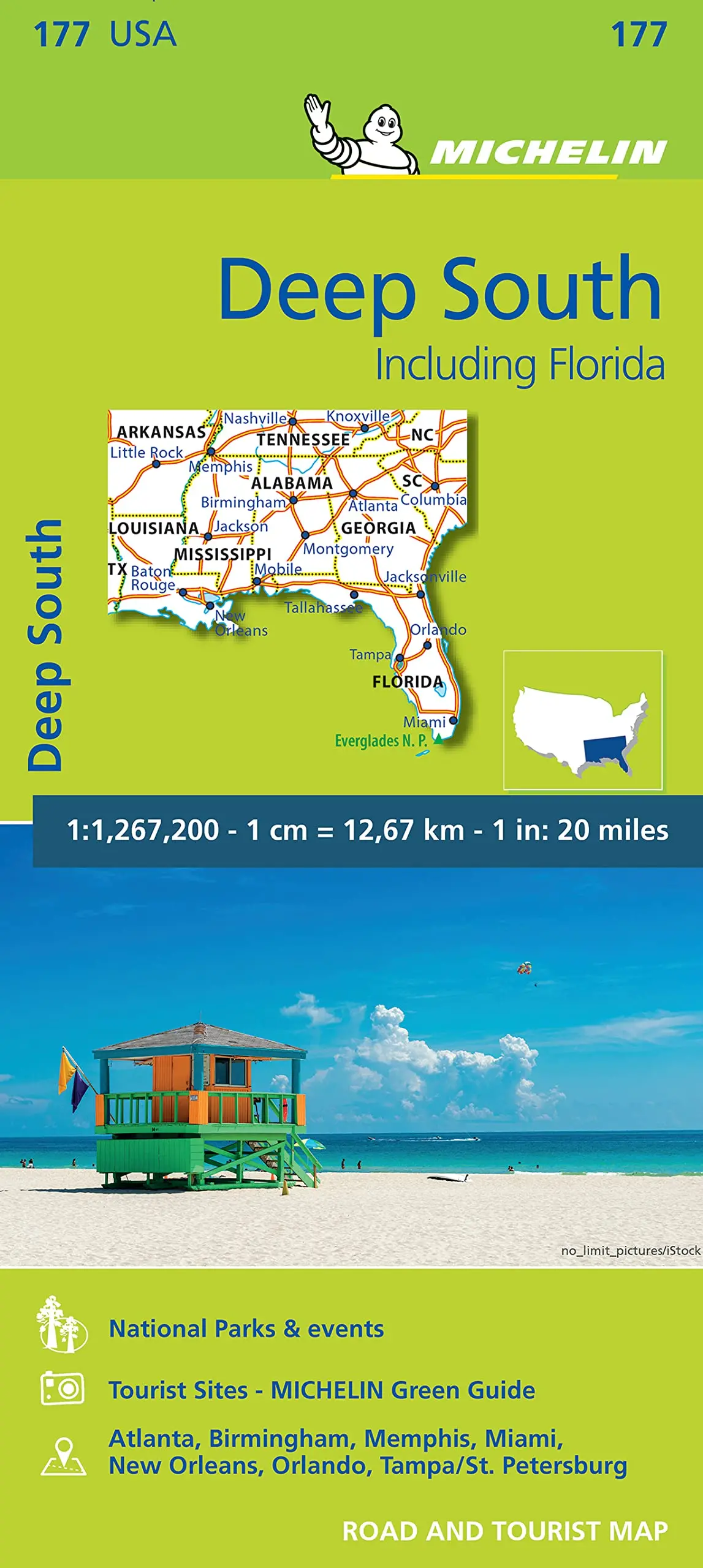 Deep South Including Florida Motoring And Tourist Map (Usa Zoom 177) 1