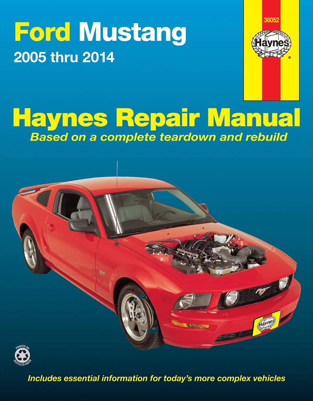 Ford Mustang (05-14) Haynes Repair Manual (Does Not Include Information Specific To Shelby Gt5000 Cobra Models Or Boss 302 Models. Includes Vehicle Coverage Apart From The Specific Exclusion Noted) Editors Of Haynes Manuals 1