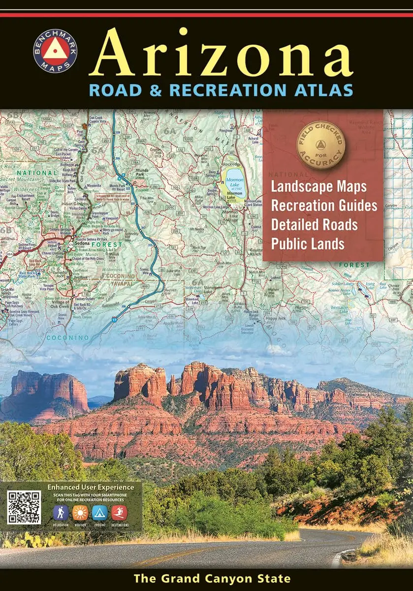 Arizona Road & Recreation Atlas - 13Th Edition, 2024 (Benchmark Road & Recreation Atlases) [Paperback] Benchmark Maps 1