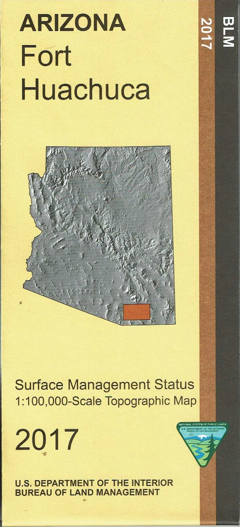 Fort Huachuca Surface Management Status 1:100,000-Scale Topographic Map [Map] Bureau Of Land Management, Arizona State Office 1