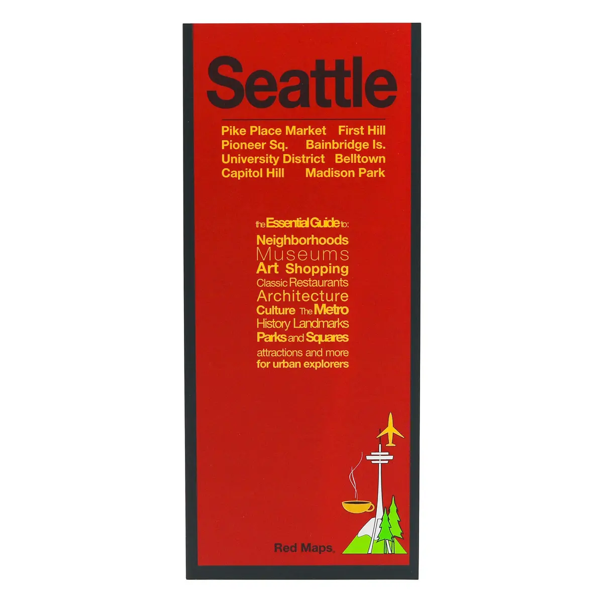 Red Map Seattle City Travel Guide 1