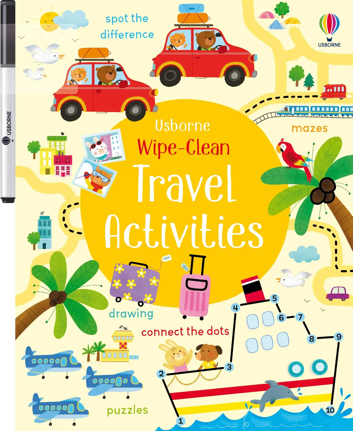 Wipe-Clean Travel Activities: Count, Draw, And Learn With Wipe-Clean Travel Activities For Kids (Wipe-Clean Activities) [Paperback] Robson, Kirsteen And Caprini, Manola 1