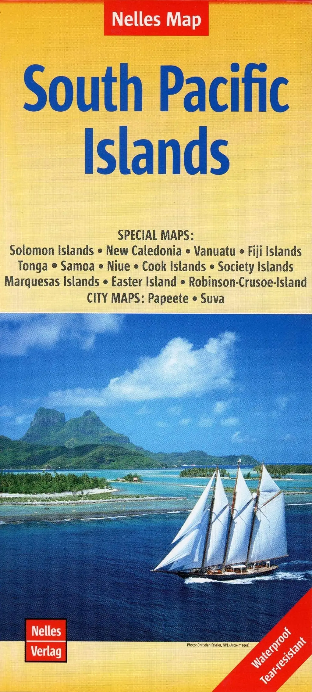 South Pacific Islands Nelles Map 1:13M (Waterproof) (English, French And German Edition) Nelles 1
