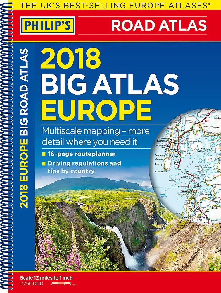 Philip's 2018 Big Road Atlas Europe Philip's Maps 1