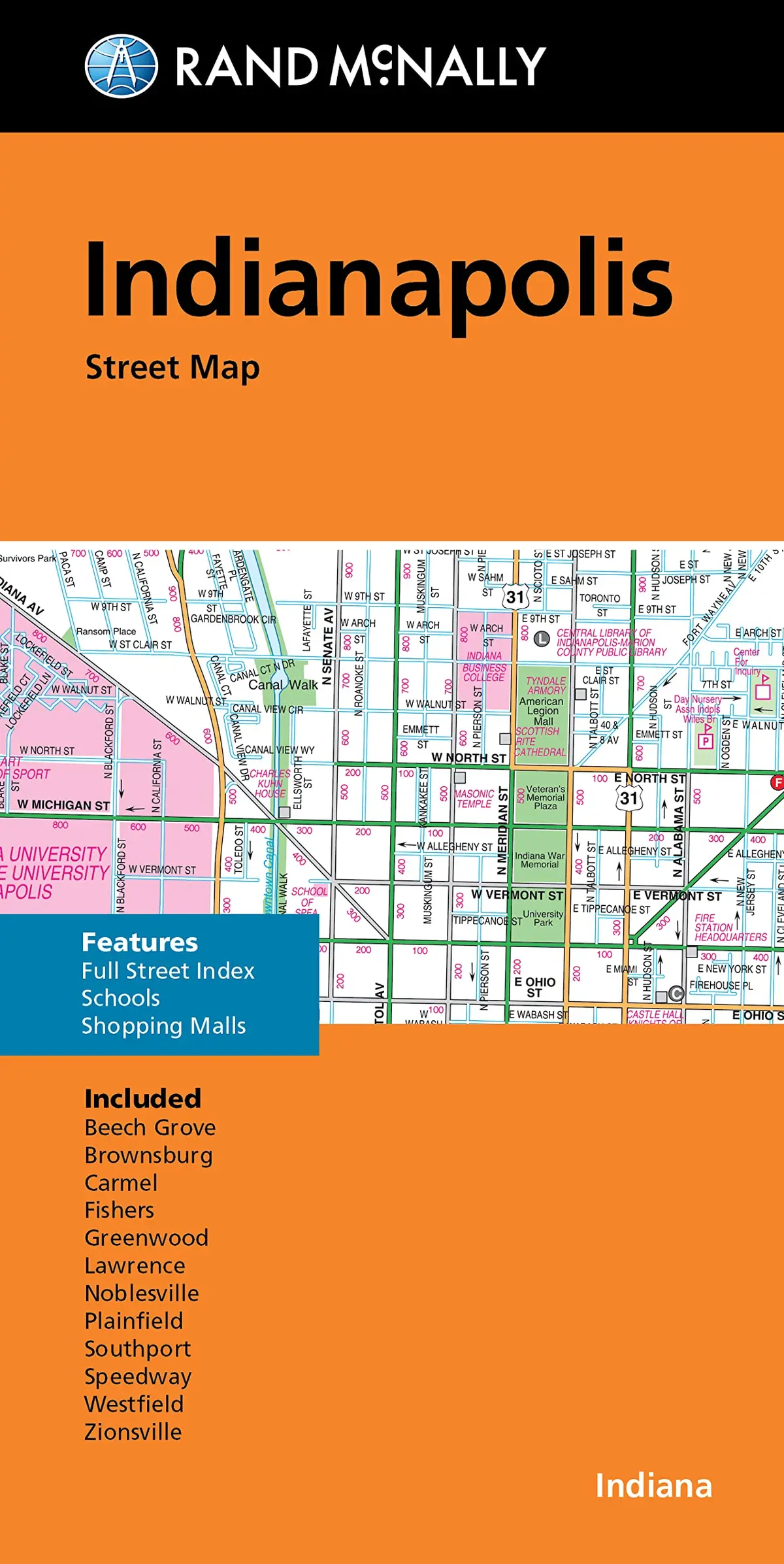 Rand Mcnally Folded Map: Indianapolis Street Map [Map] Rand Mcnally 1