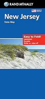 Rand Mcnally Easy To Fold: New Jersey State Laminated Map 1