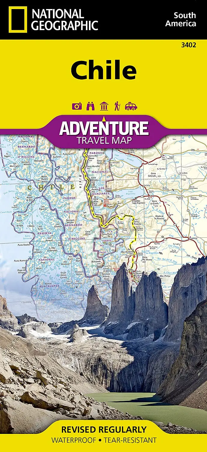 Chile Map (National Geographic Adventure Map, 3402) [Map] National Geographic Maps - Adventure 1