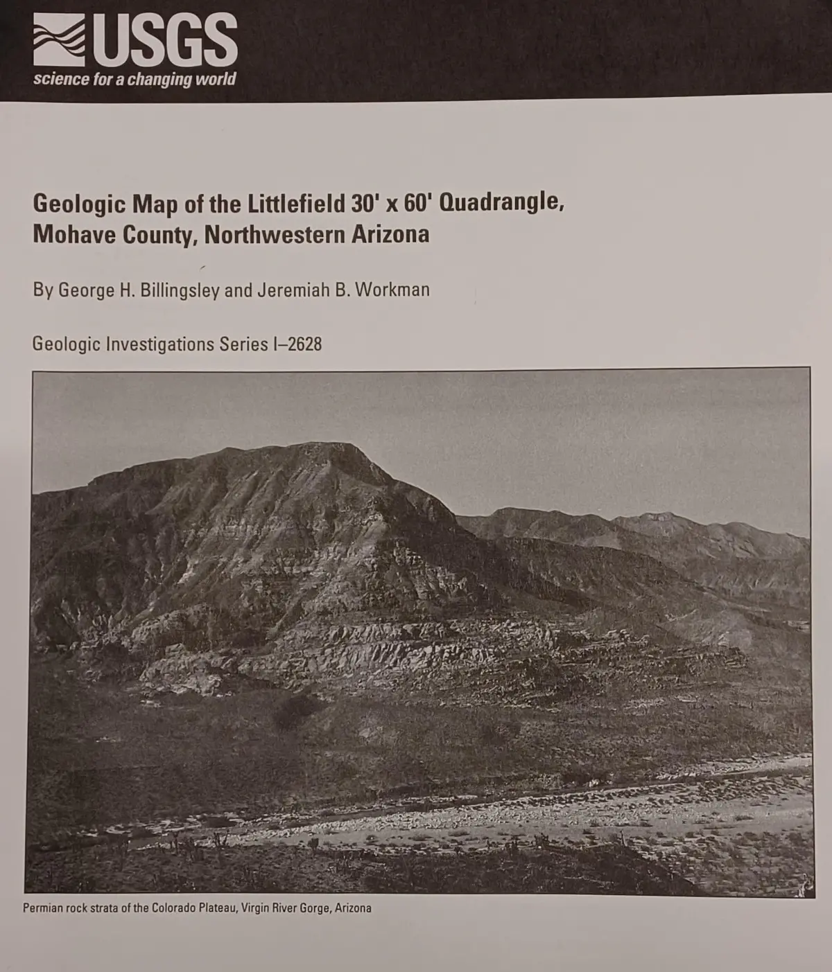 Geologic Map Of The Littlefield 30? X 60? Quadrangle, Mohave County, Northwestern Arizona (Geologic Investigations Series) [Unknown Binding] 1