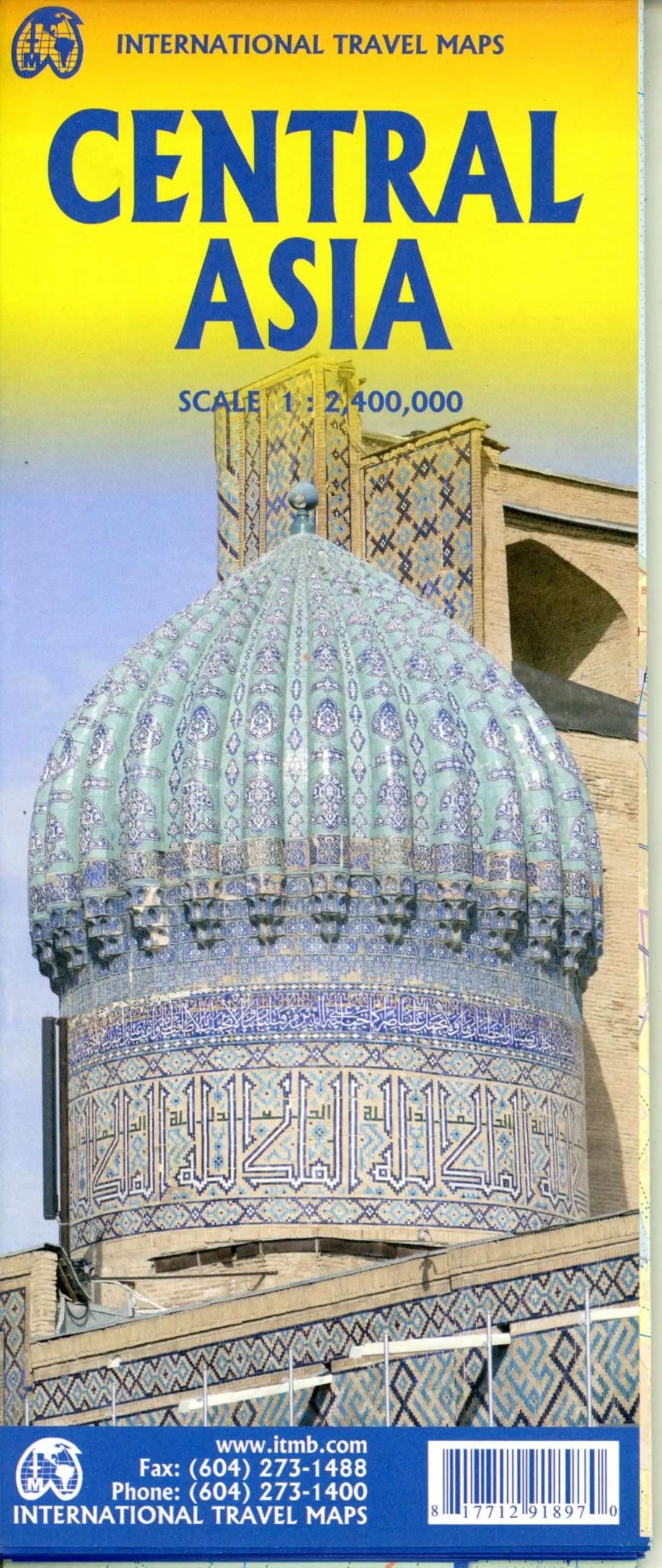 Central Asia Travel Reference Map 1:2.400.000 1