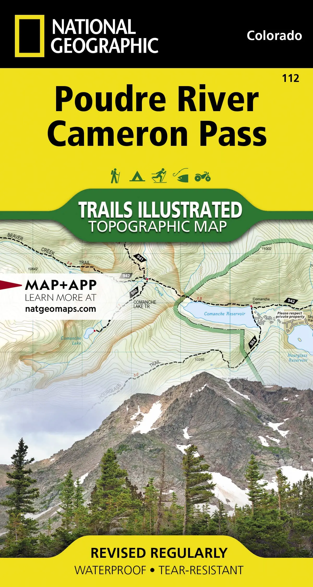 Poudre River, Cameron Pass Map (National Geographic Trails Illustrated Map, 112) [Map] National Geographic Maps 1