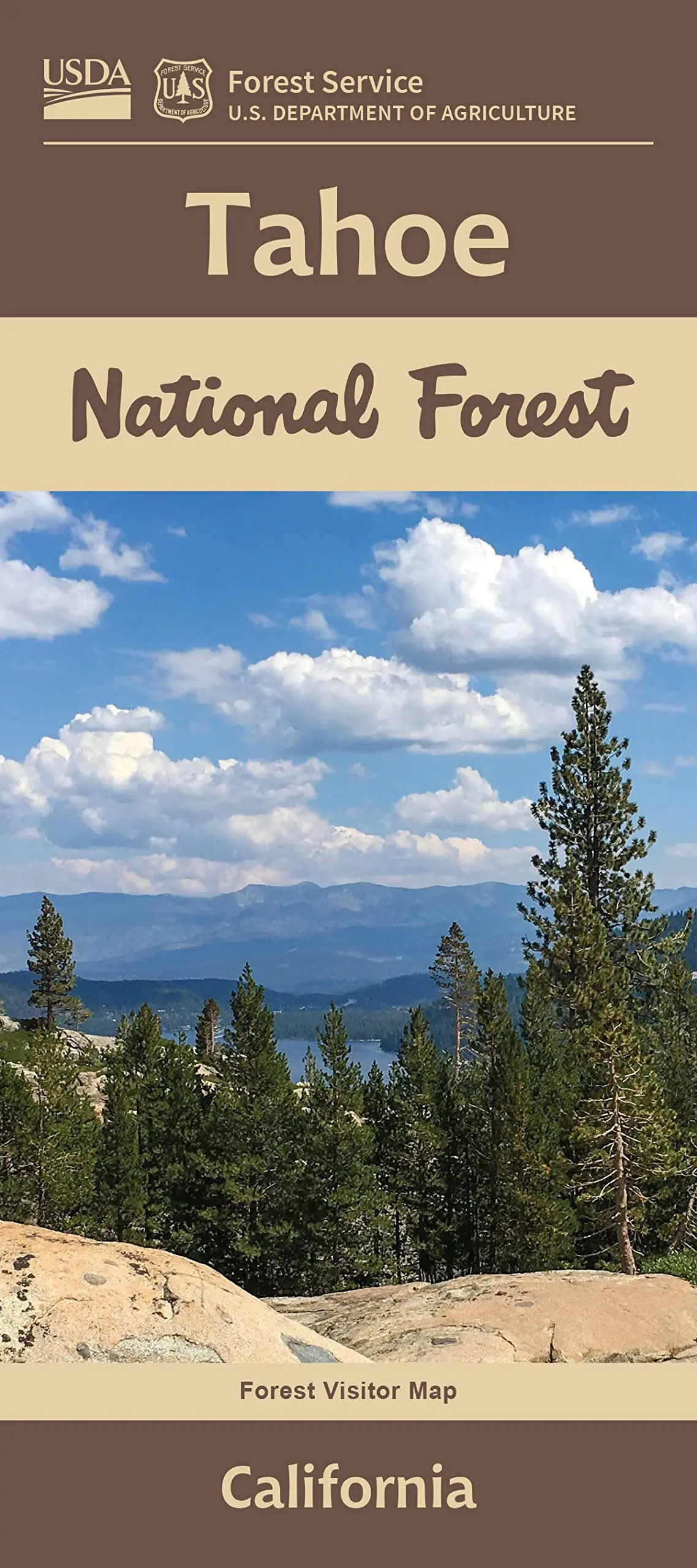 Tahoe National Forest, California, Forest Visitor Map [Map] National Forest Service 1
