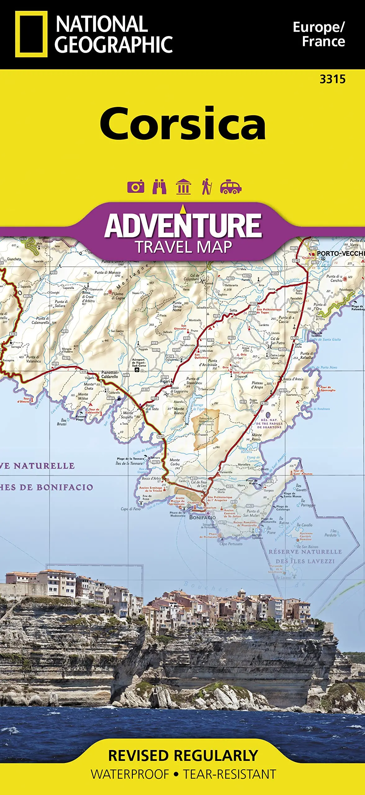 Corsica Map [France] (National Geographic Adventure Map, 3315) [Map] National Geographic Maps - Adventure 1