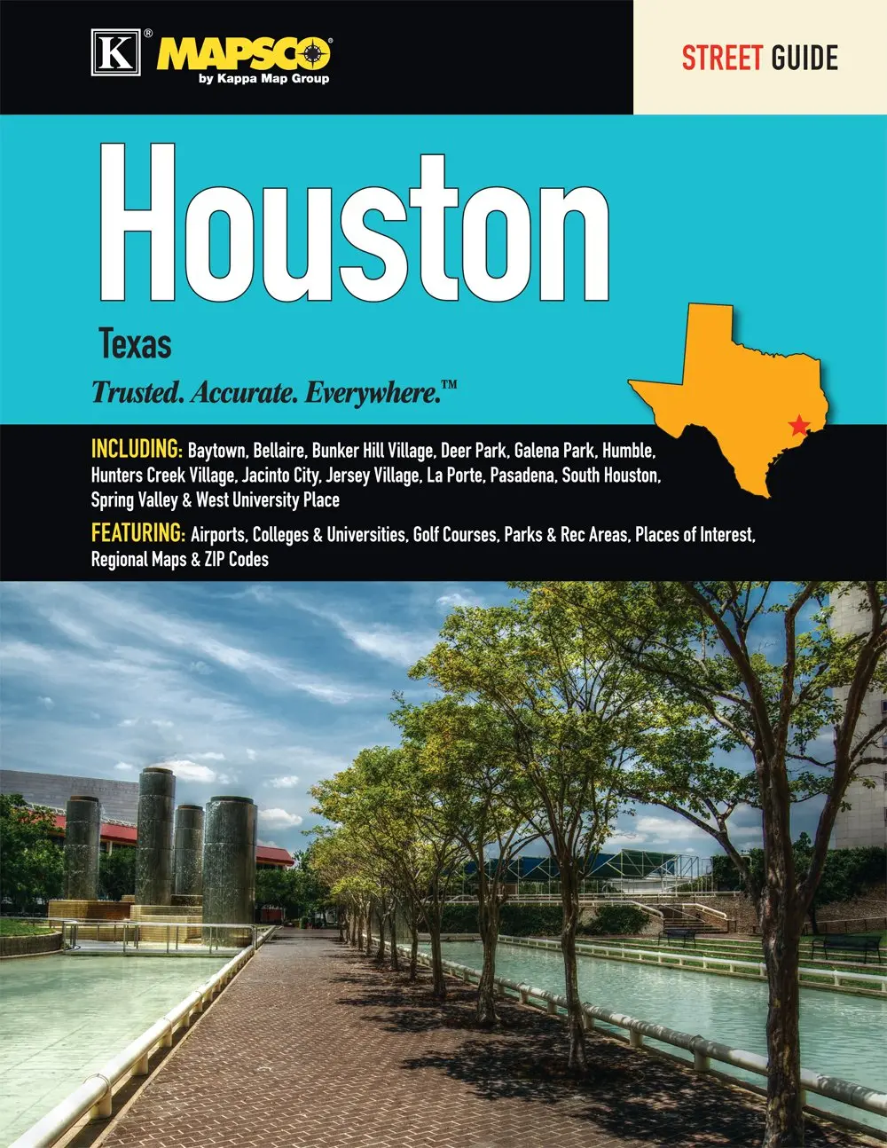 Houston, Tx Street Guide [Spiral-Bound] Kappa Map Group 1
