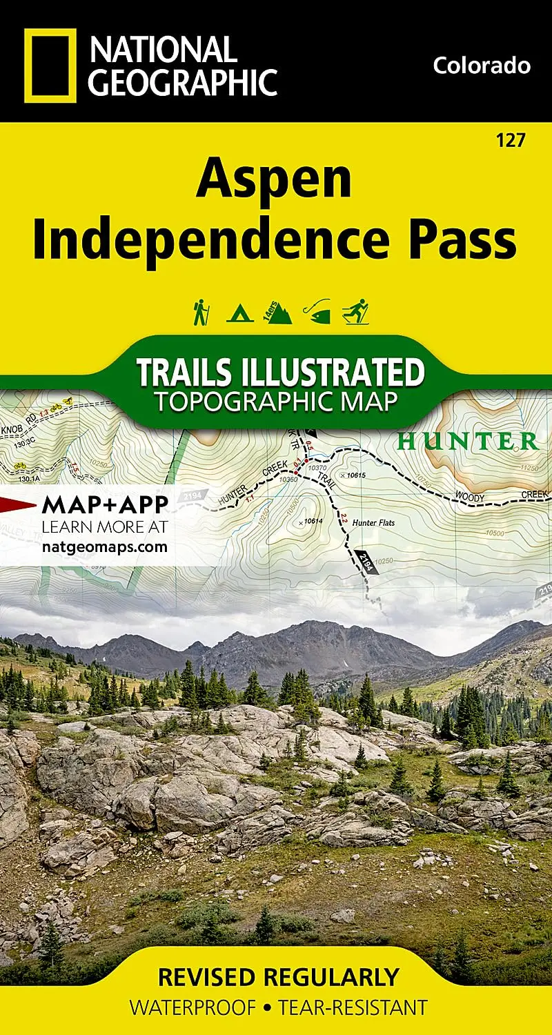 Aspen, Independence Pass (Trails Illustrated Map, 127) Colorado 1