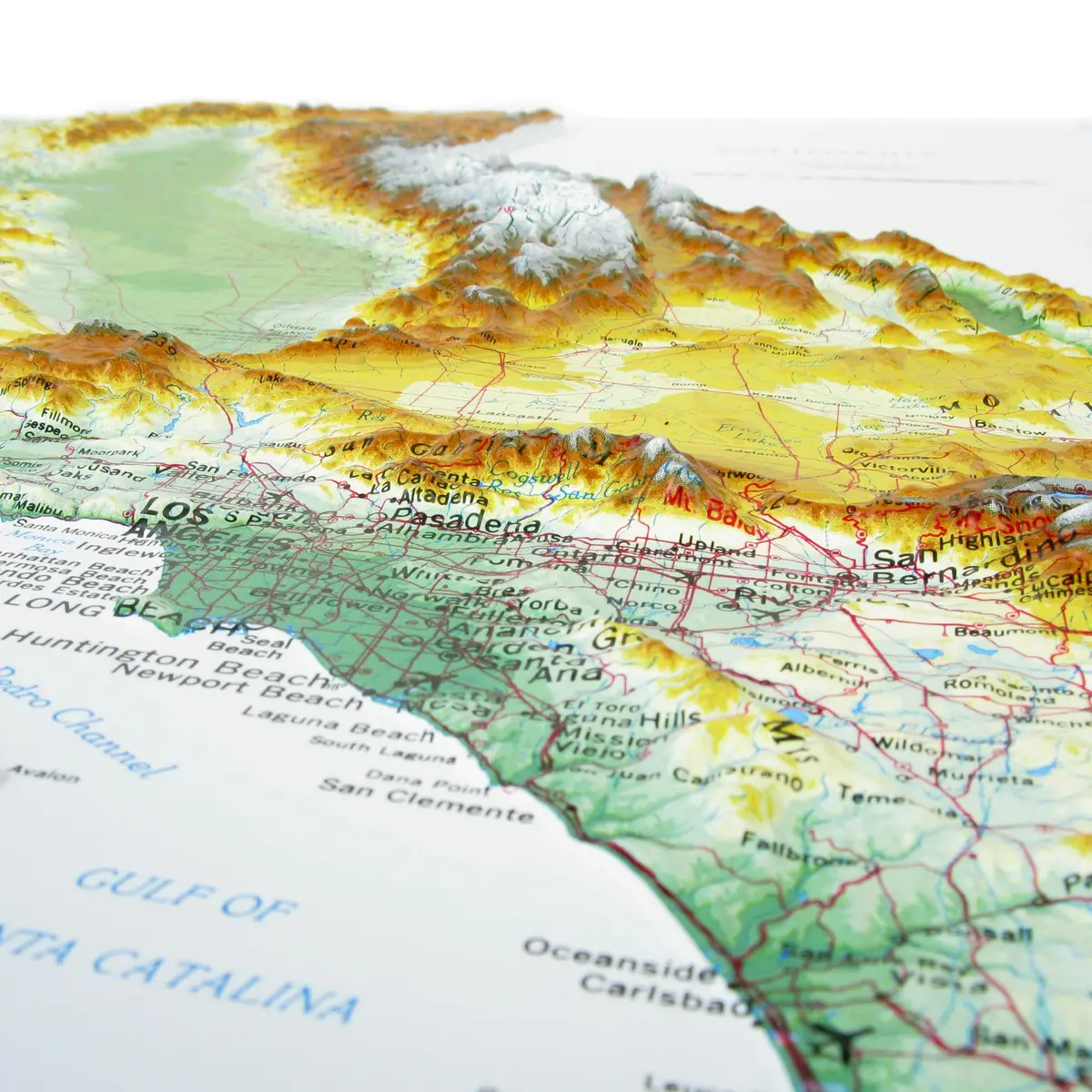 Hubbard Scientific 3D California Map | A True Raised Relief Map - You Can Feel The Terrain | Vacuum-Formed Molded | 25" X 35" | Detailed Topography 2