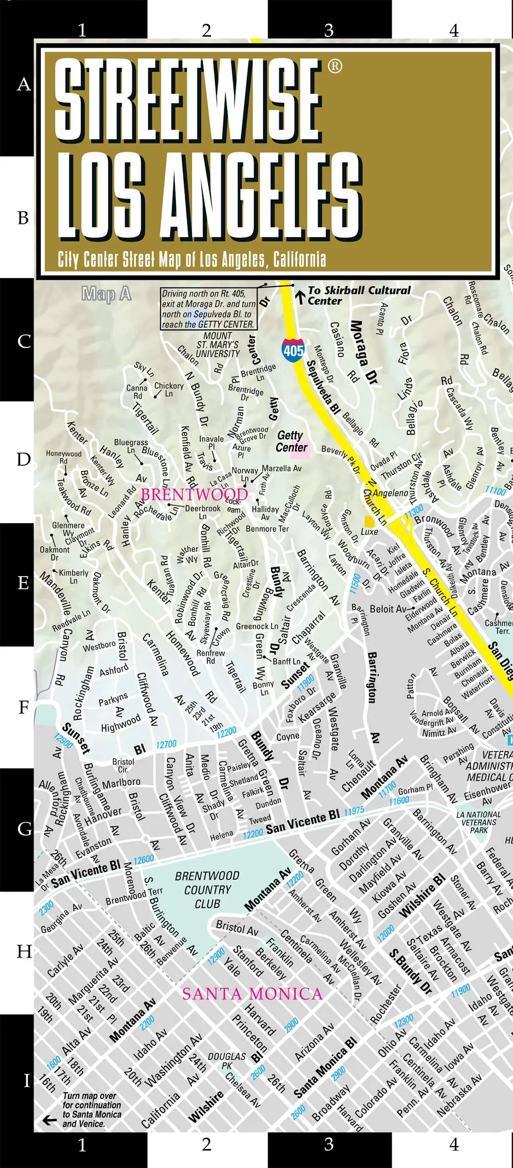 Streetwise Los Angeles Map - Laminated City Center Street Map Of Los Angeles, California (Michelin Streetwise Maps) [Map] Michelin 1