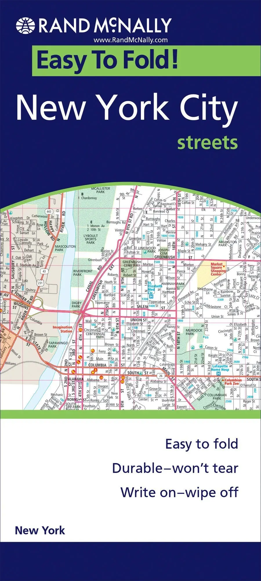 Easy Finder Map New York City (Easyfinder Maps) Rand Mcnally 1