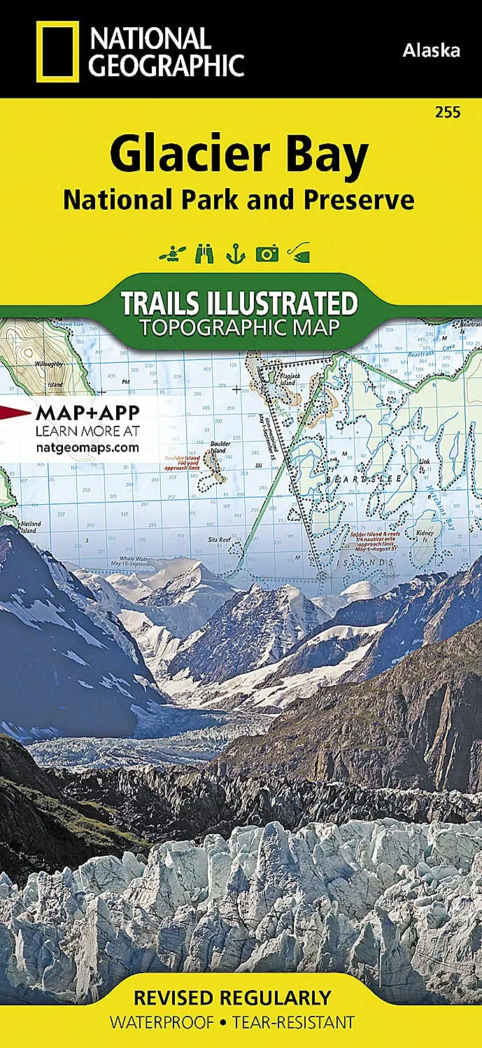 Glacier Bay National Park And Preserve Map (National Geographic Trails Illustrated Map, 255) [Map] National Geographic Maps - Trails Illustrated 1