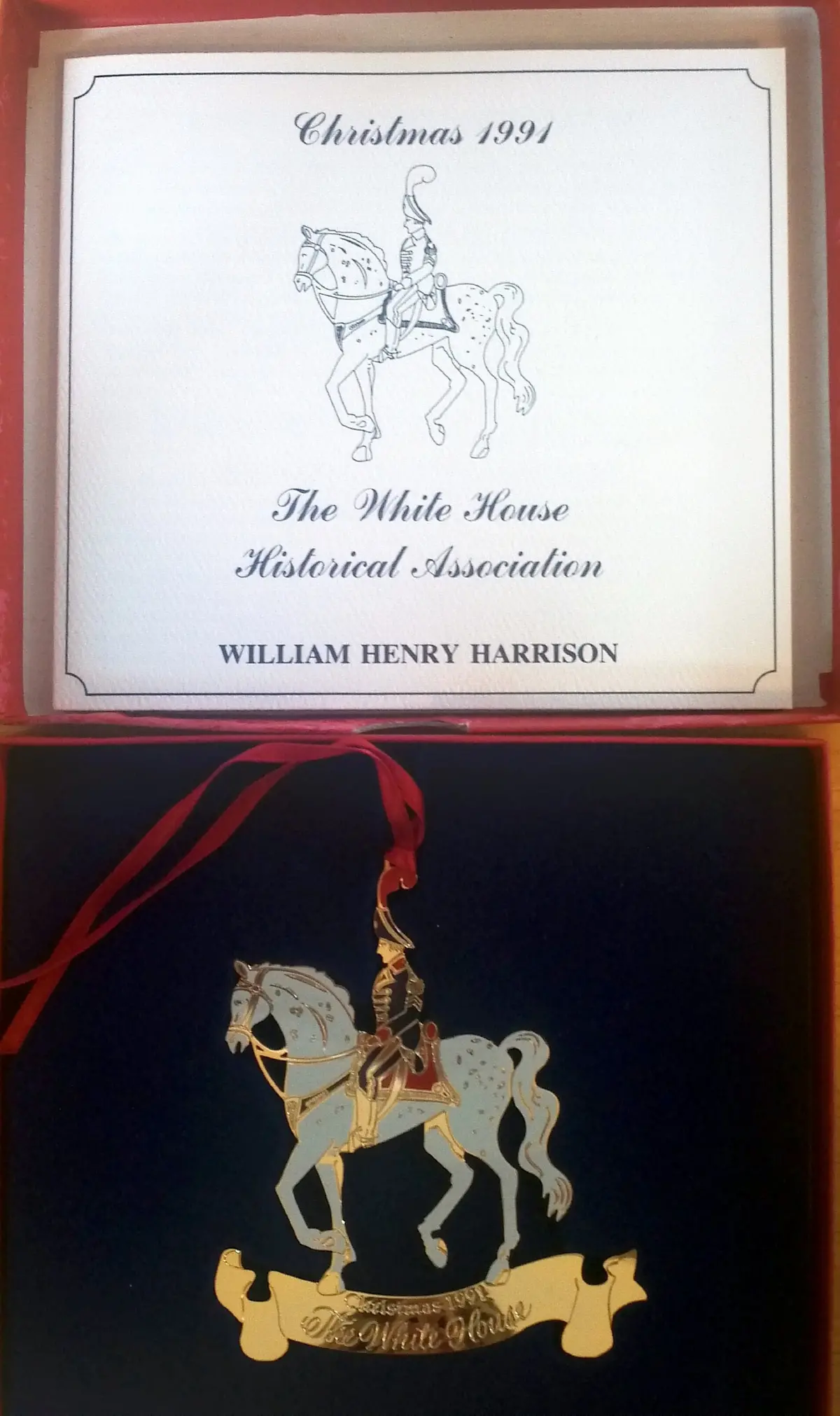Christmas 1991 The White House Historical Association Ornament 1