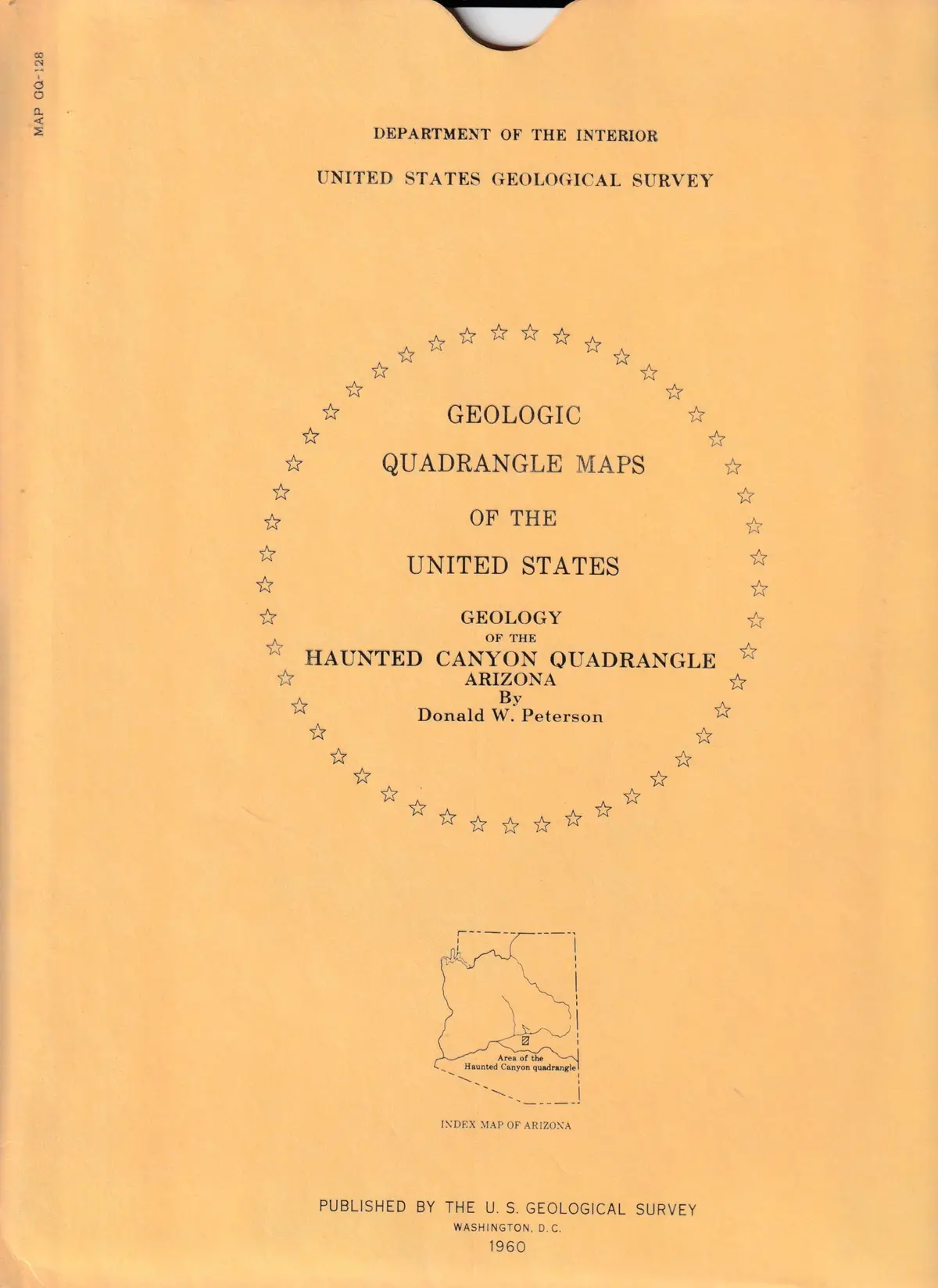 Geology Of The Haunted Canyon Quadrangle, Arizona [Map] United States Geological Survey 1