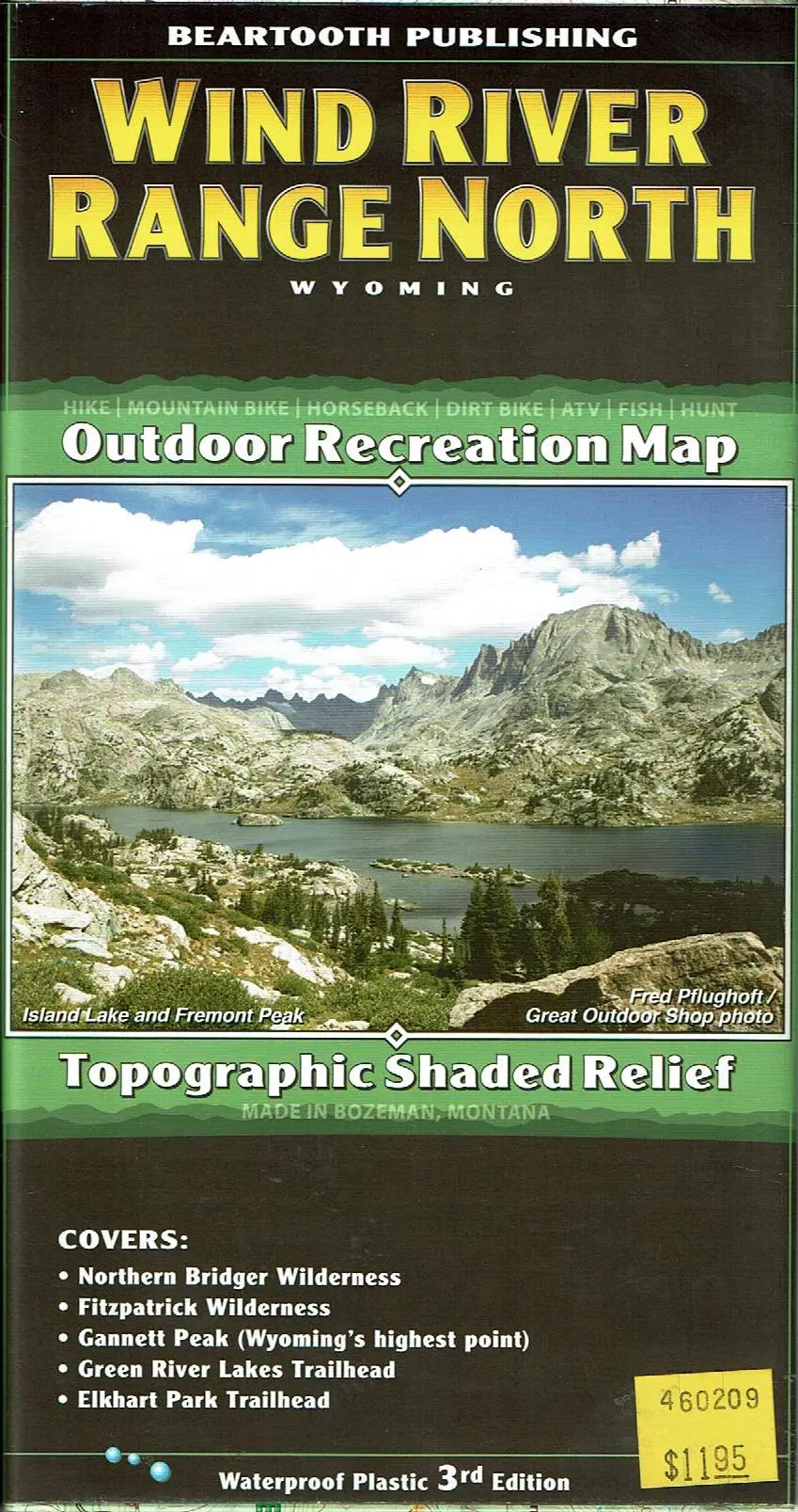 Wind River North, Wyoming, Outdoor Recreation Map [Map] Beartooth Publishing 1