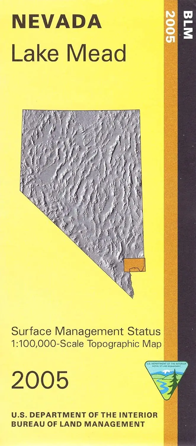 Lake Mead Surface Management Status 1:100,000-Scale Topographic Map (Nevada 60X30-Minute Quadrangle) 1