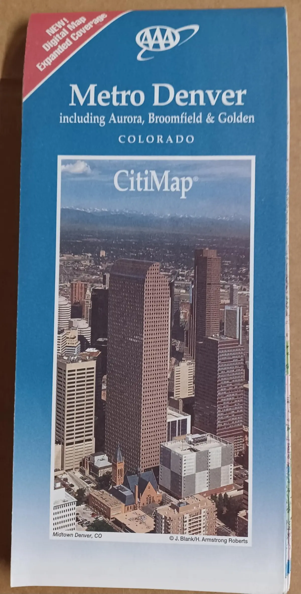[Aaa] Metro Denver Including Aurora, Broomfield & Golden: Colorado Citimap [Map] American Automobile Association 1