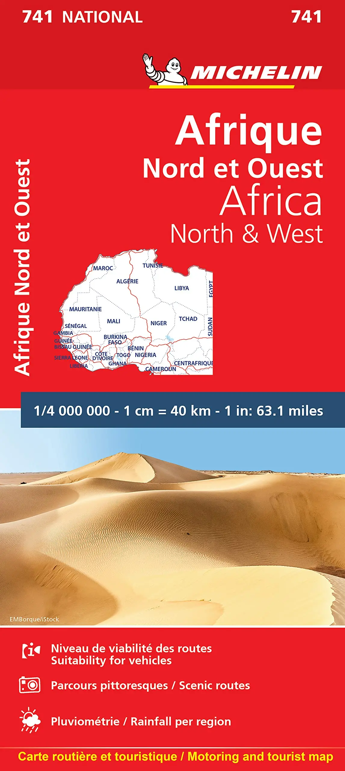 Michelin Africa North And West Map 741: Road And Tourist Map (Michelin National Maps) Michelin Michelin 1