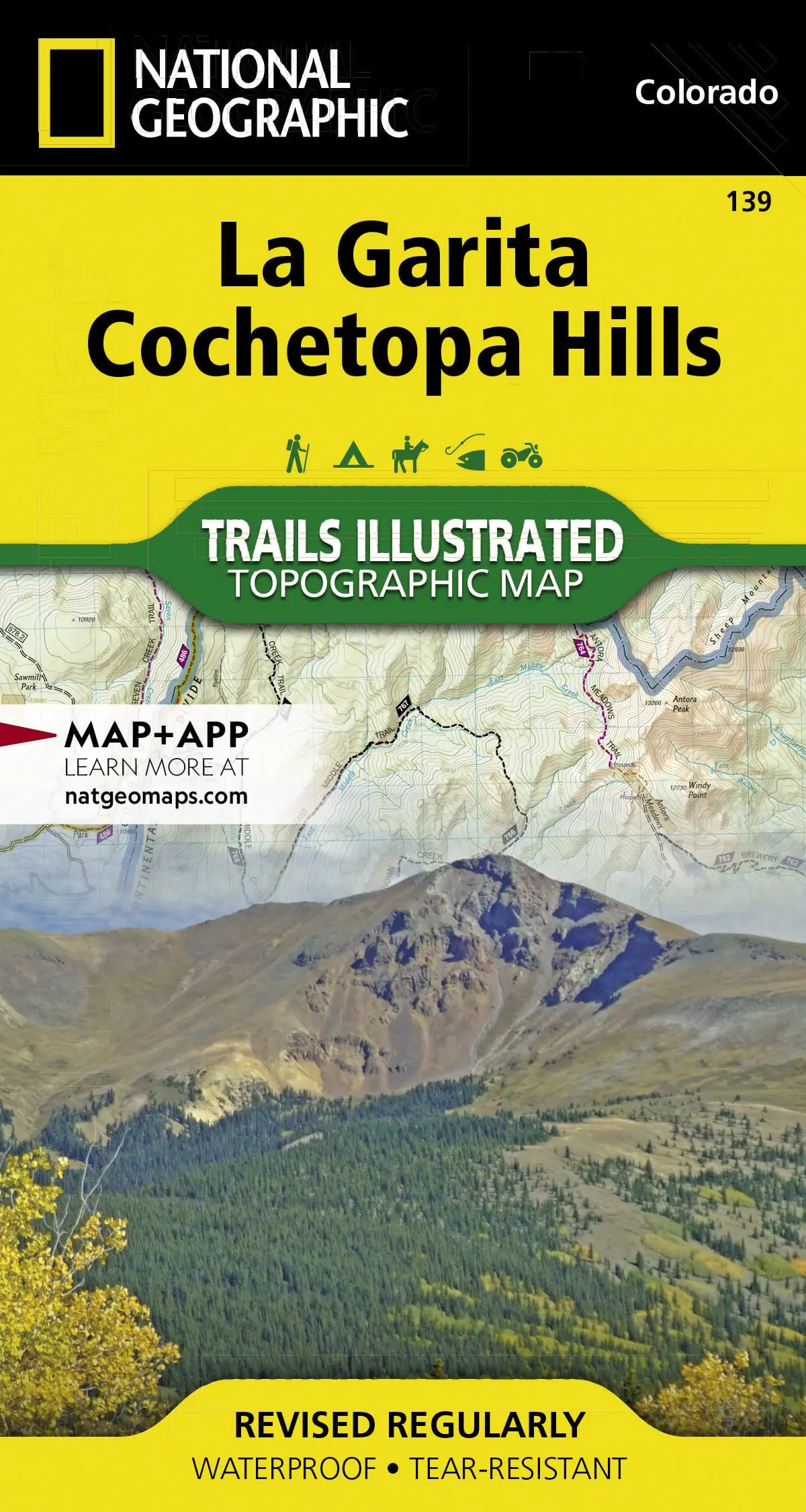 La Garita, Cochetopa Hills Map (National Geographic Trails Illustrated Map, 139) [Map] National Geographic Maps - Trails Illustrated 1