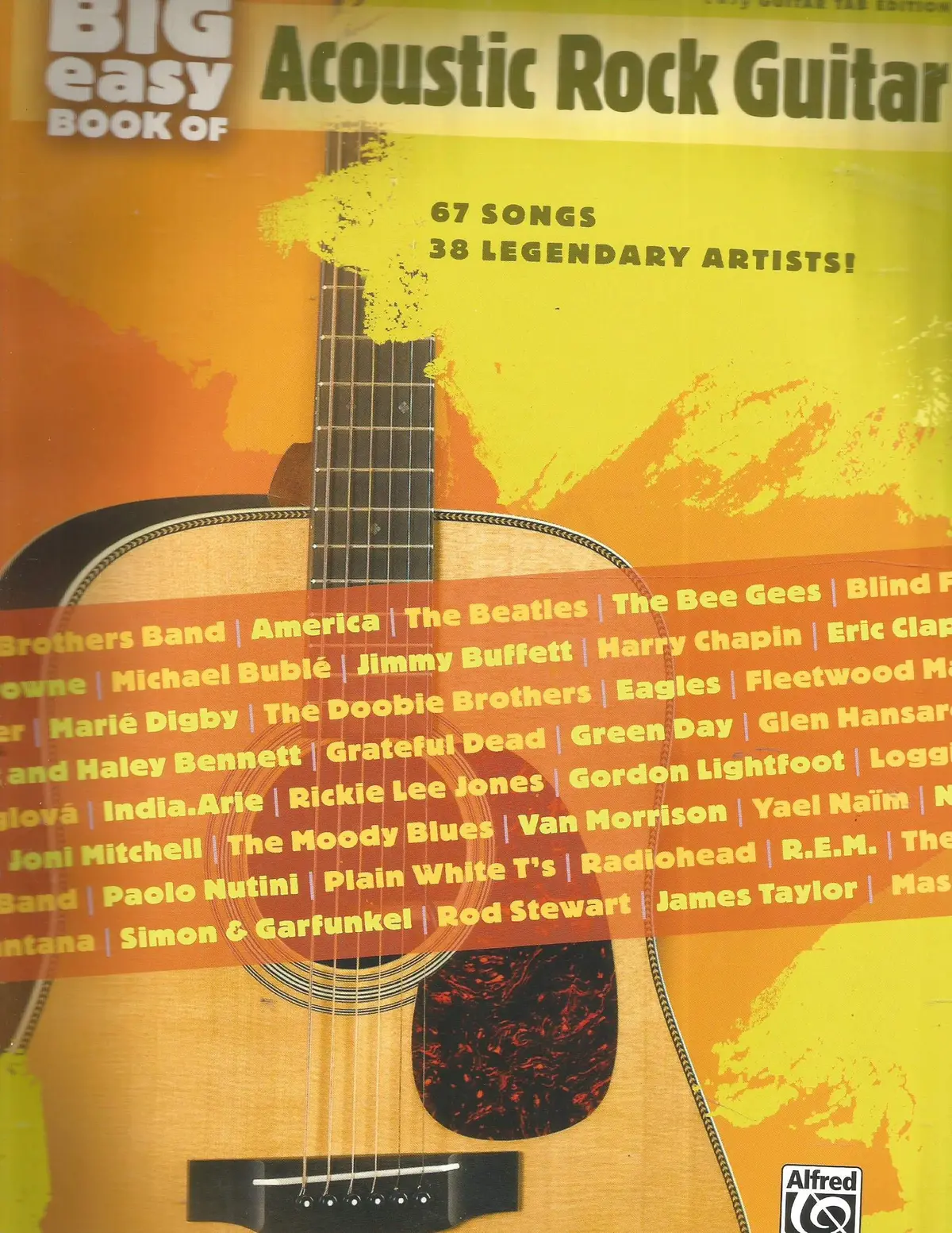 The Big Easy Book Of Acoustic Guitar: 67 Songs By 38 Legendary Artists! (The Big Easy Guitar Series) [Paperback] Alfred Music 1