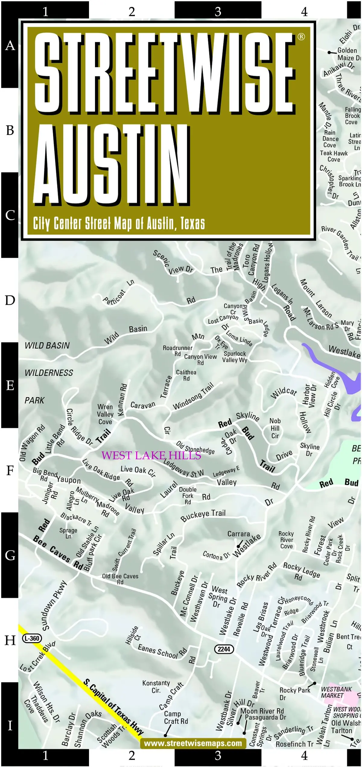 Streetwise Austin Map: Laminated City Center Map Of Austin, Texas (Michelin Streetwise Maps) Michelin Michelin 1