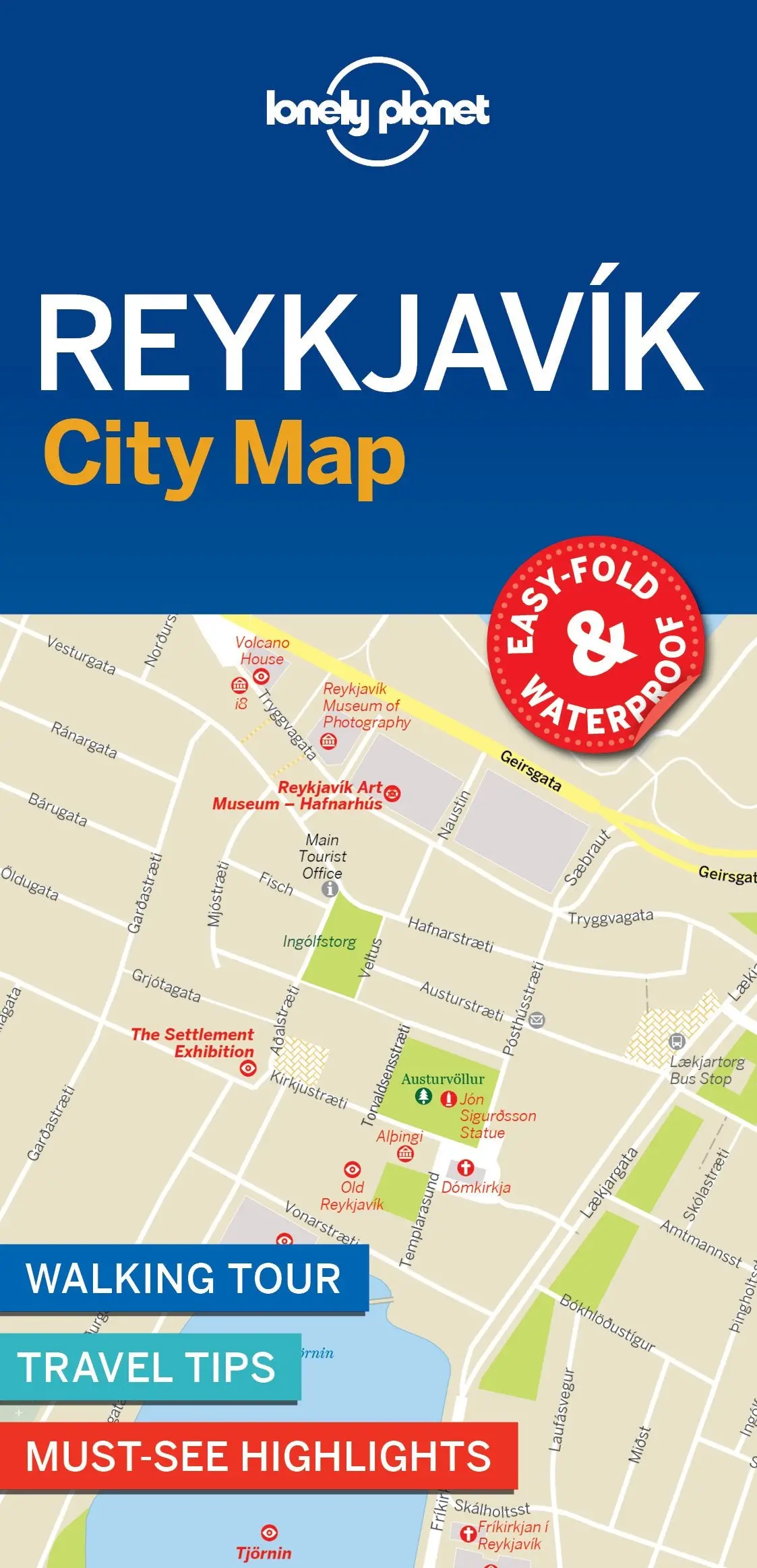 Lonely Planet Reykjavik City Map Lonely Planet 1