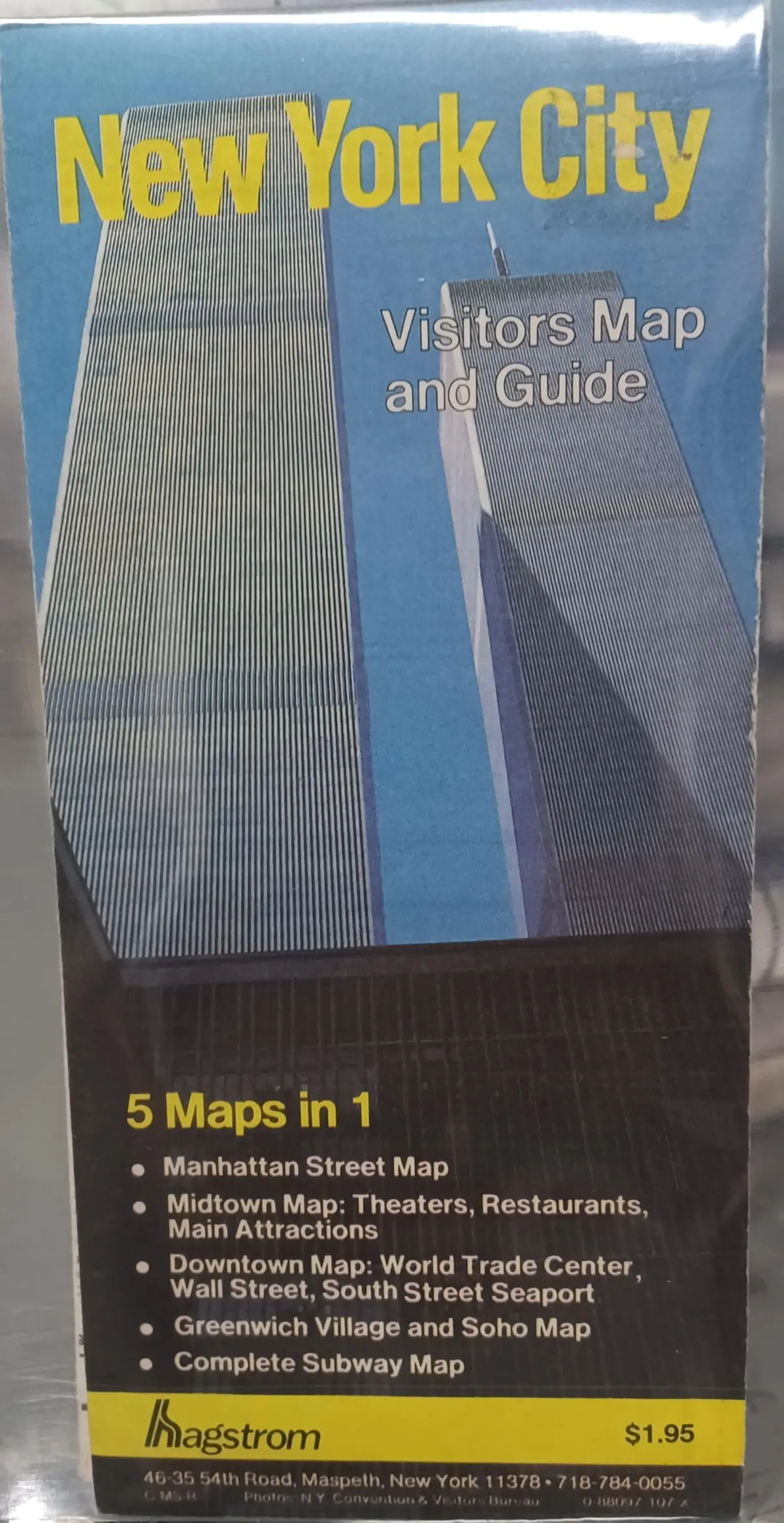Nyc 5-In-1 Souvenir Pocket Map Hagstrom 1