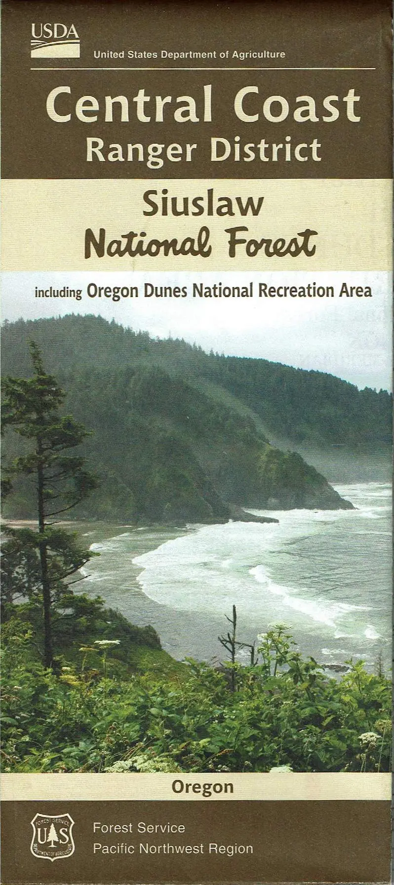 Central Coast Ranger District, Siuslaw National Forest, Oregon [Map] National Forest Service 1