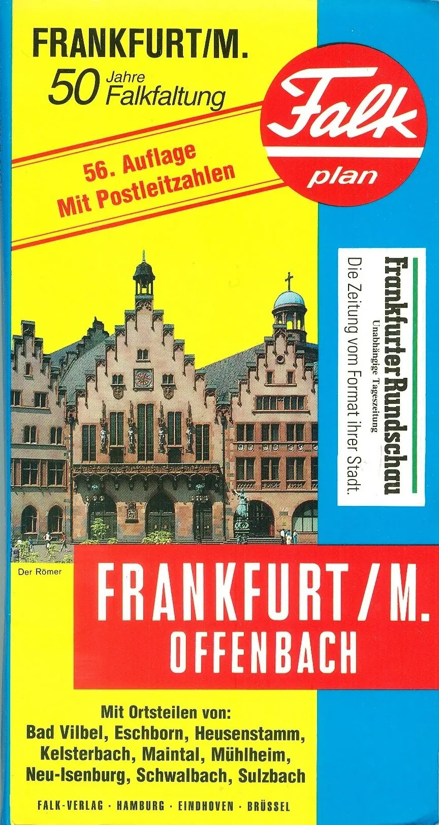 Falk Plan: Frankfurt/M., Offenbach, Ausgabe 1996/97 (German 56Th Edition) [Map] 1