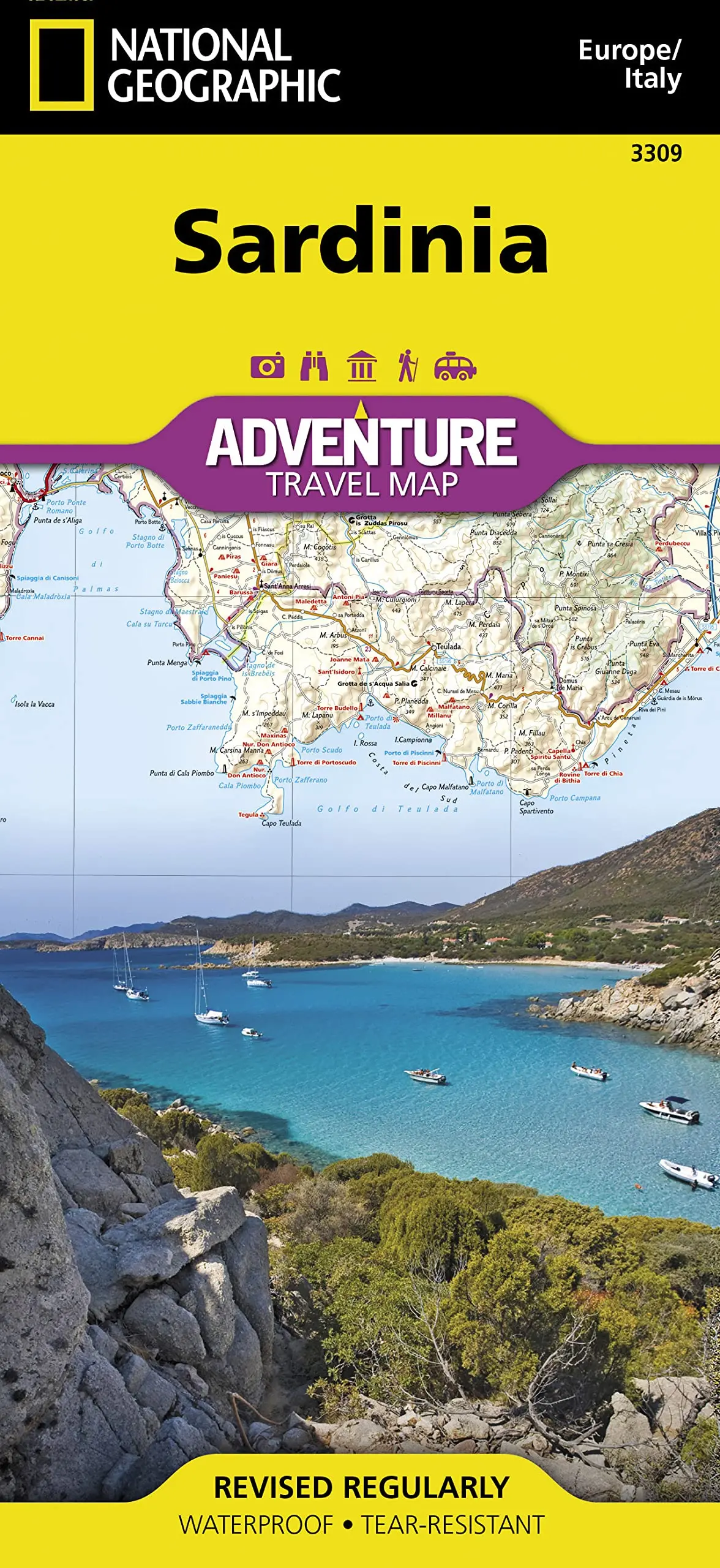 Sardinia Map [Italy] (National Geographic Adventure Map, 3309) [Map] National Geographic Maps - Adventure 1