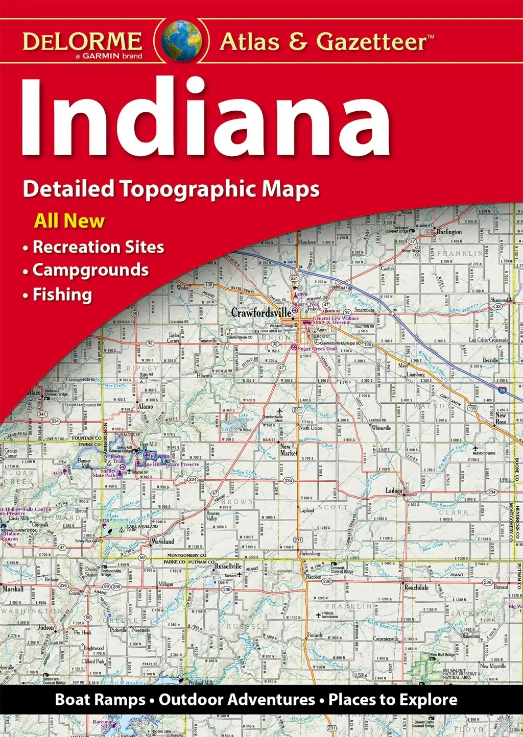 Delorme Atlas & Gazetteer: Indiana [Map] Delorme 1