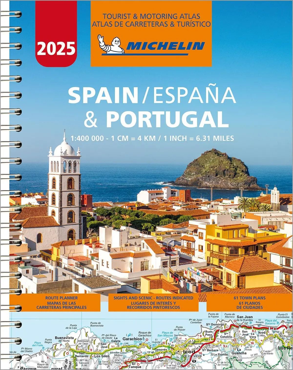 Michelin Spain & Portugal Road Atlas 2025 (Atlas (Michelin)) [Spiral-Bound] Michelin 1