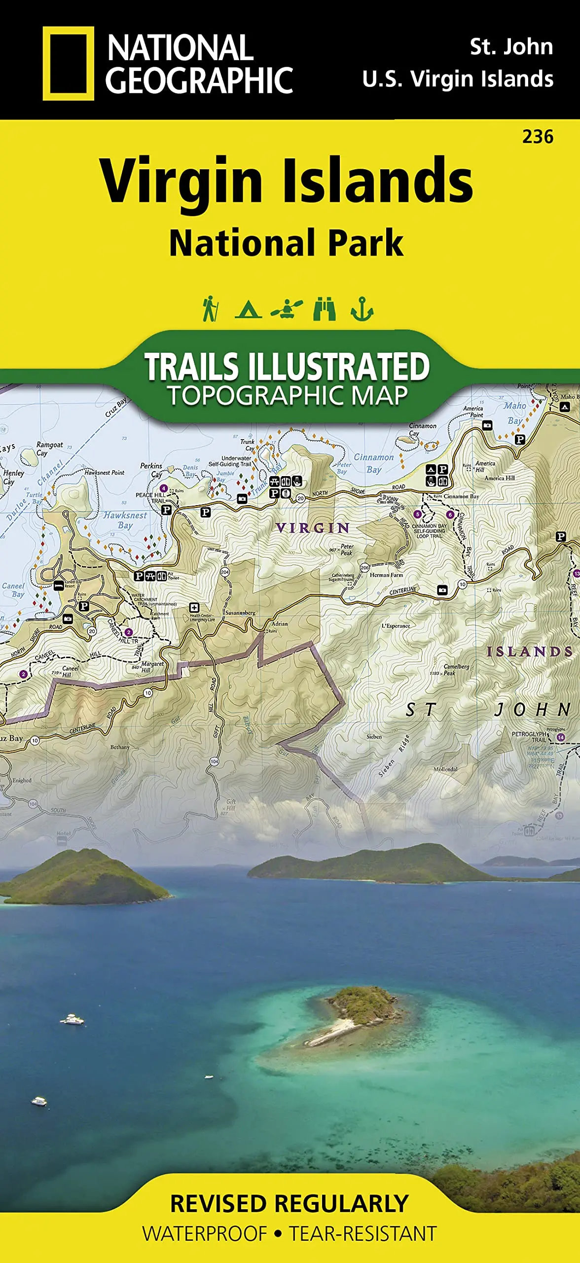 Virgin Islands National Park Map (National Geographic Trails Illustrated Map, 236) [Map] National Geographic Maps - Trails Illustrated 1