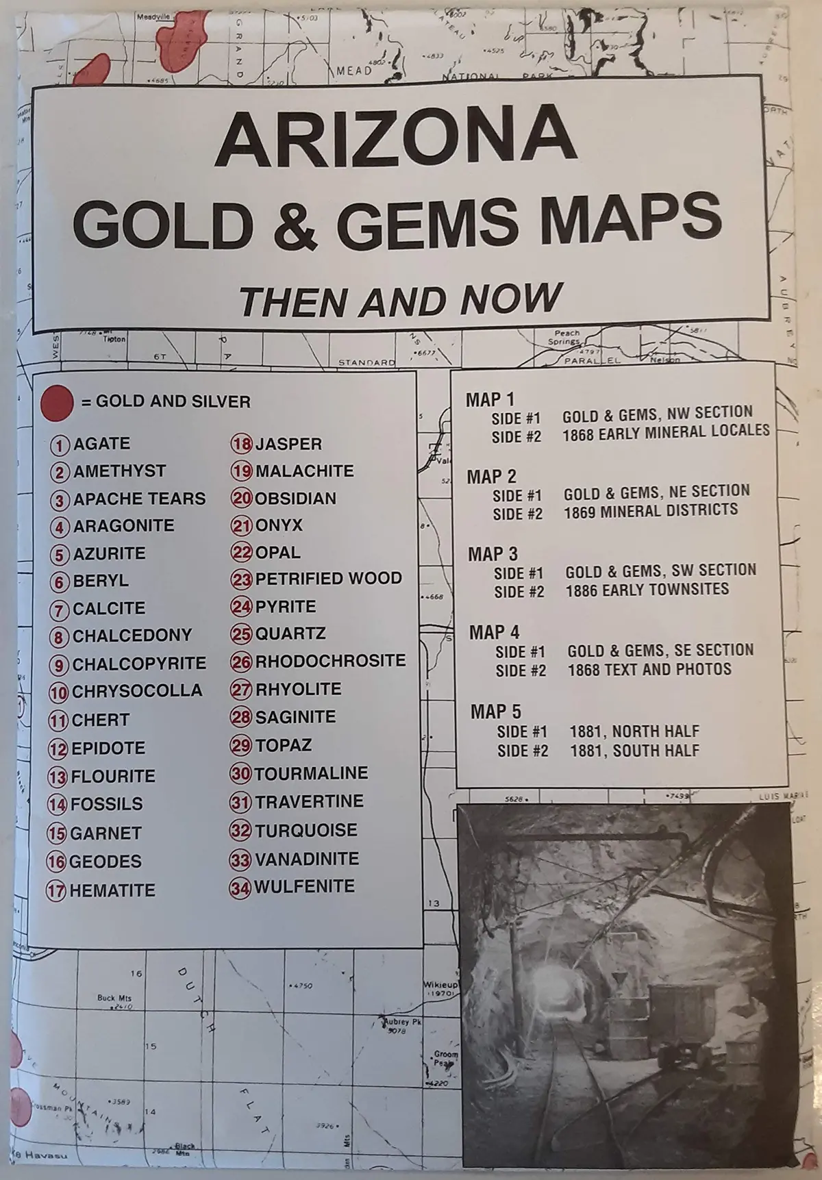 Arizona Gold & Gems Maps: Then And Now 1