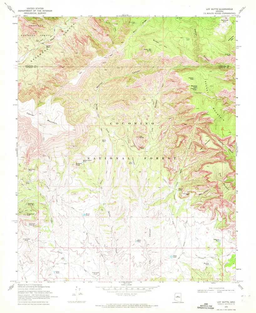 Loy Butte, Az 7.5' 1970 [Map] United States Geological Survey 1