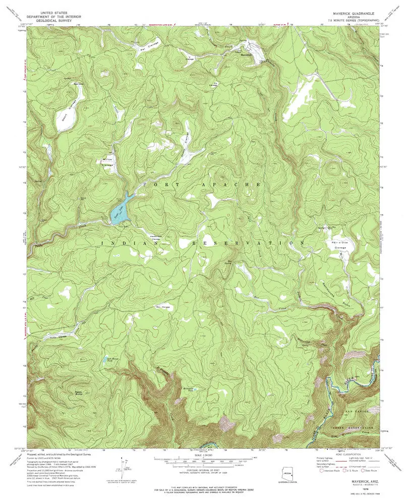 Maverick, Arizona 1978 (7.5'×7.5' Topographic Quadrangle) 1