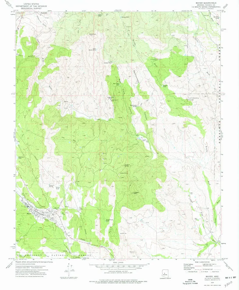 Mayer, Az 7.5' [Map] United States Geological Survey 1
