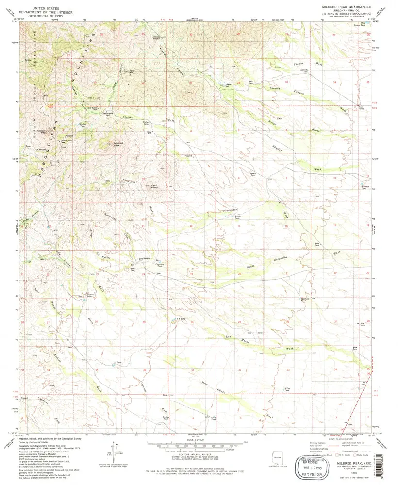 Mildred Peak 7.5' 1979 [Map] United States Geological Survey 1