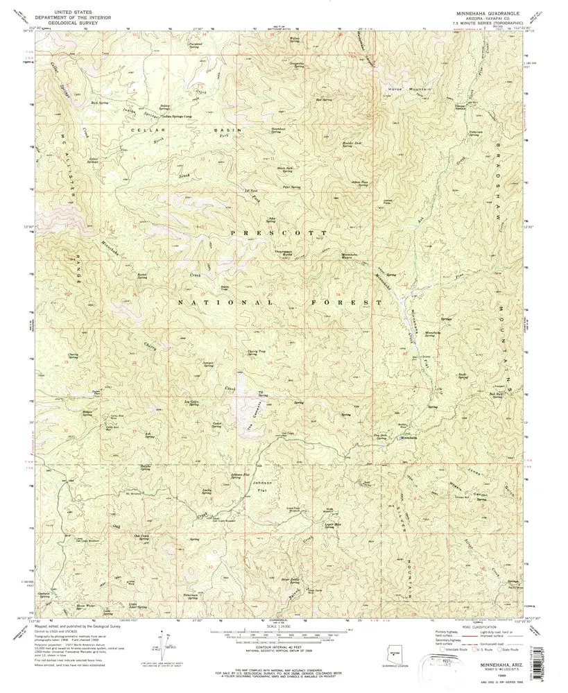 Minnehaha, Az (7.5'×7.5' Topographic Quadrangle) [Map] U.S. Geological Survey 1