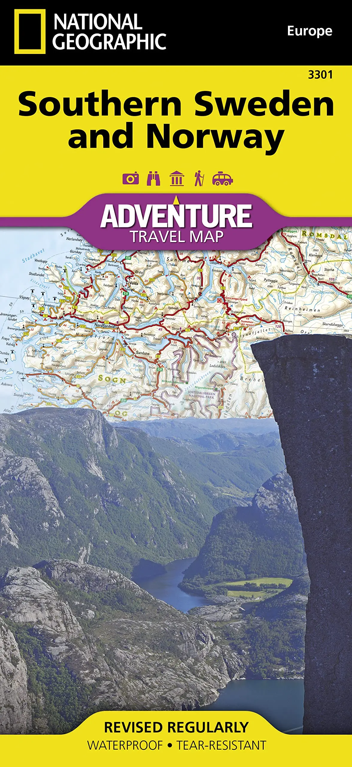Southern Sweden And Norway Map (National Geographic Adventure Map, 3301) [Map] National Geographic Maps 1