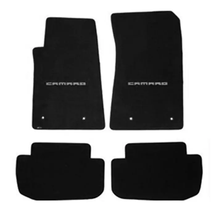 Camaro Floor Mats 4 Pc. Set (Silver Lettering) 1